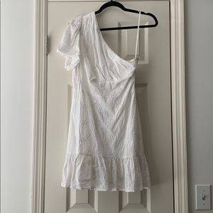Urban Outfitters One Shoulder Eyelet Dress